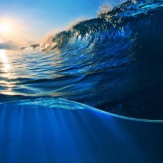 Desktop waves wallpaper