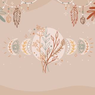 Boho aesthetic desktop wallpaper