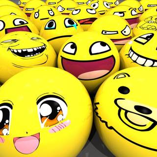 Yellow collage desktop wallpaper