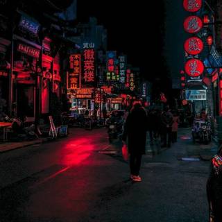 Dark city mobile wallpaper