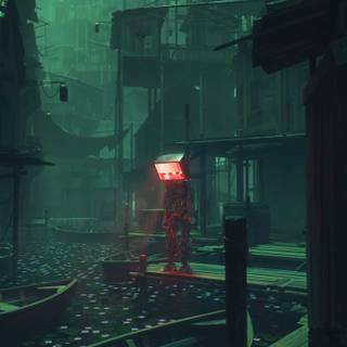 Dark city mobile wallpaper