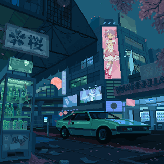 Anime car mobile wallpaper