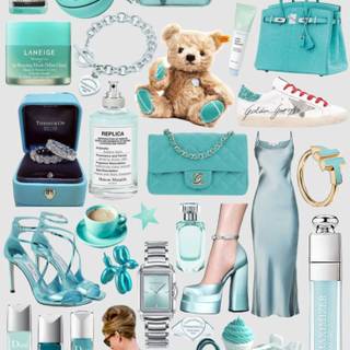 Tiffany bag wallpaper