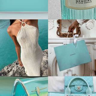 Tiffany bag wallpaper