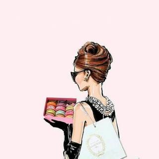 Tiffany bag wallpaper