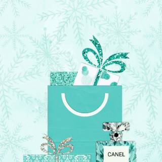 Tiffany bag wallpaper
