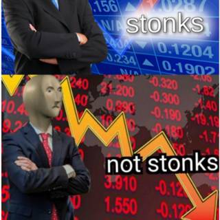 Not stonks wallpaper