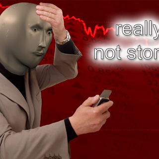Not stonks wallpaper