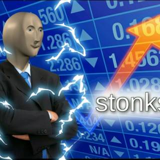 Not stonks wallpaper