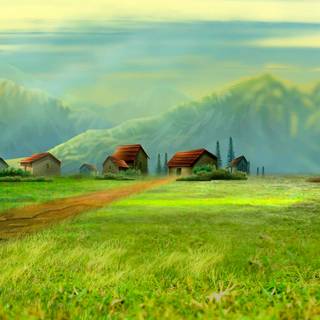 Small village wallpaper