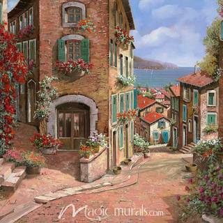 Small village wallpaper