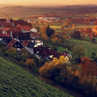 Small village wallpaper