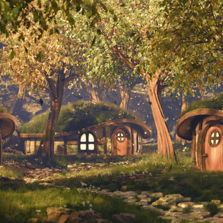 Small village wallpaper
