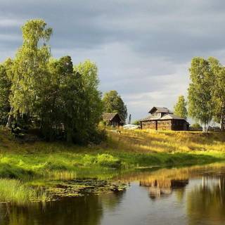 Small village wallpaper