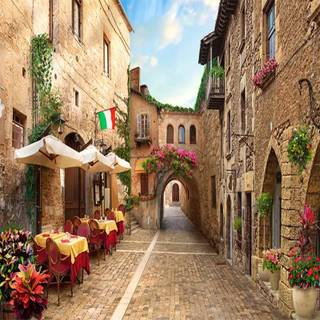 Small village wallpaper