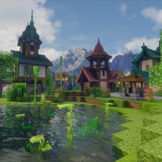 Small village wallpaper