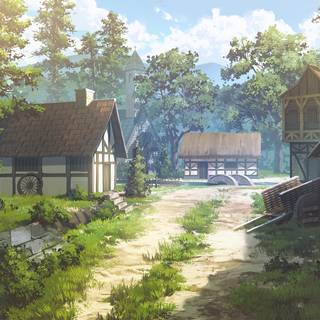 Small village wallpaper
