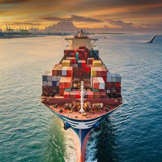 Shipping port wallpaper