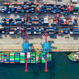 Shipping port wallpaper