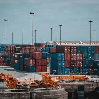 Shipping port wallpaper