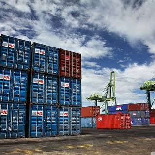Shipping port wallpaper