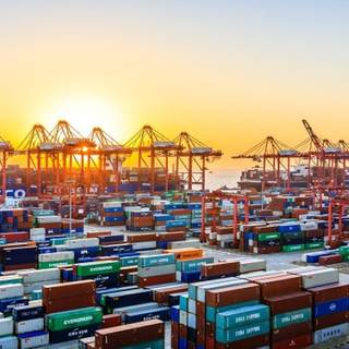 Shipping port wallpaper