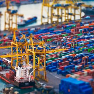 Shipping port wallpaper