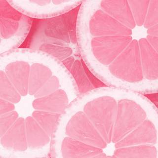 Pink lemon wallpaper