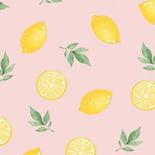 Pink lemon wallpaper