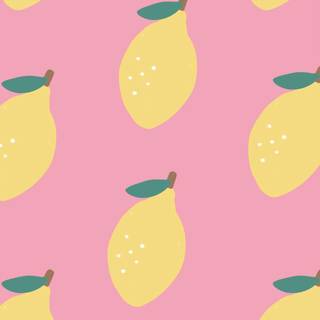 Pink lemon wallpaper