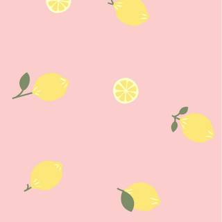 Pink lemon wallpaper