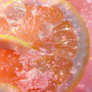 Pink lemon wallpaper