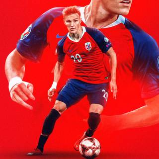 Odegaard iPhone wallpaper