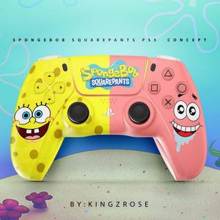 Spongebob PS5 wallpaper