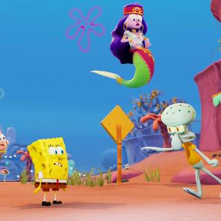 Spongebob PS5 wallpaper