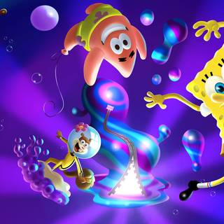 Spongebob PS5 wallpaper