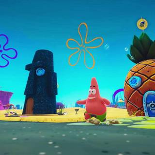 Spongebob PS5 wallpaper