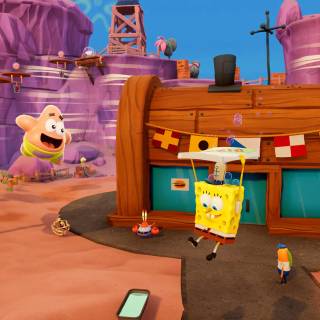 Spongebob PS5 wallpaper
