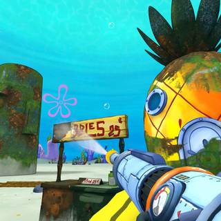 Spongebob PS5 wallpaper