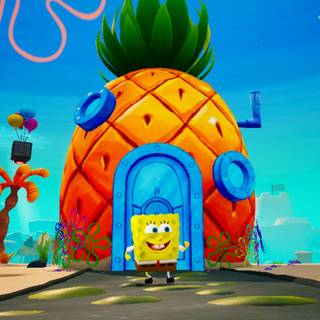 Spongebob PS5 wallpaper