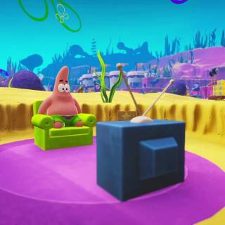 Spongebob PS5 wallpaper
