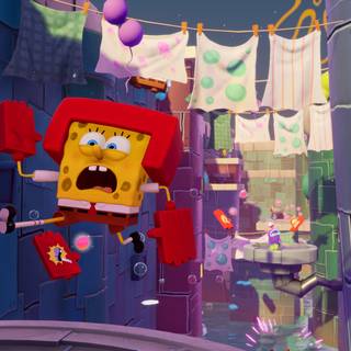 Spongebob PS5 wallpaper