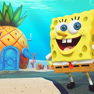 Spongebob PS5 wallpaper