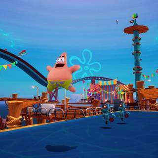 Spongebob PS5 wallpaper