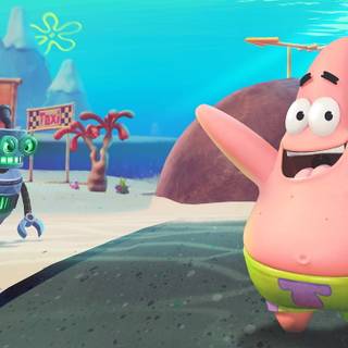 Spongebob PS5 wallpaper