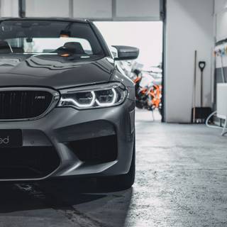BMW M5 4k black wallpaper