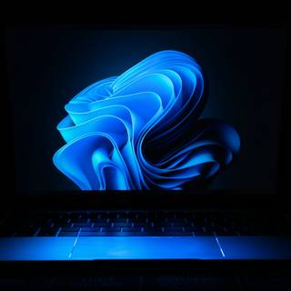 4k blue laptop wallpaper