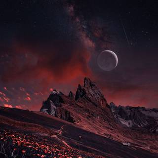 4k dark planet mobile wallpaper