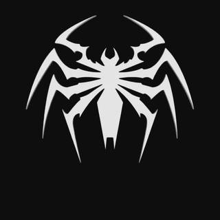 Black Spider-Man logo wallpaper