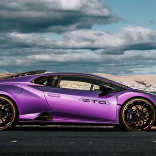 Car purple 4k wallpaper